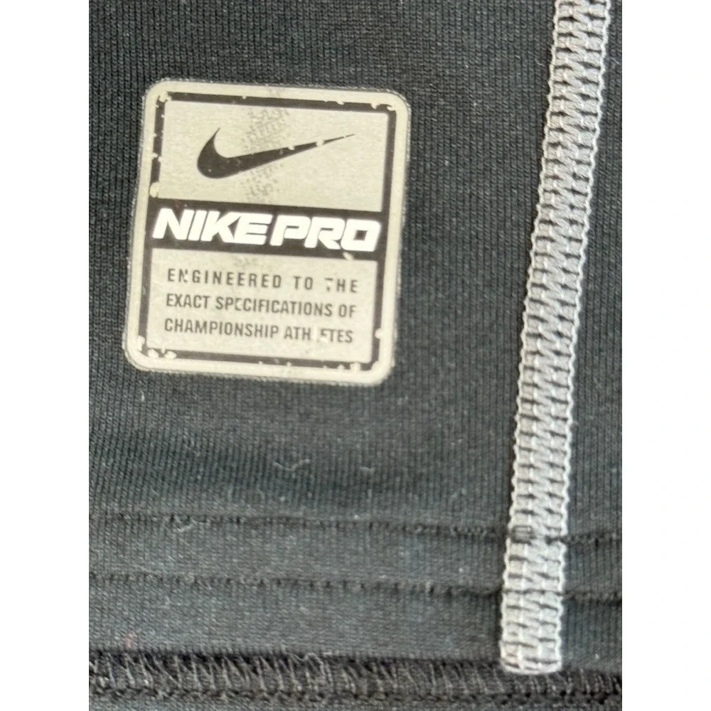 Nike Pro Dri-FIT Princeton Crew Shirt Large Gray‎ Fitted  Long Sleeve Athletic